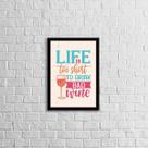 Quadro Decorativo Life Is Too Short To Drink a Bad Wine 45x34cm Quadro Decorativo Life Is Too Short To Drink a Bad Wine 45x34cm