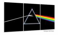Quadro Decorativo Logo Pink Floyd 3 pç 120x60