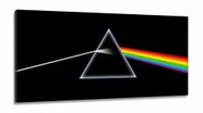 Quadro Decorativo Logo Pink Floyd em Tecido Canvas 130x60