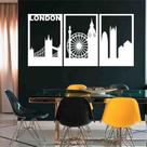 Quadro Decorativo Londres 3mm Vazado - Mdf
