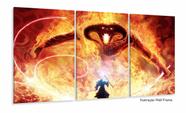 Quadro Decorativo Lord Of The Rings 120x60 3 peças Quadro Decorativo Lord Of The Rings 120x60 3 peças
