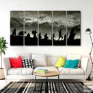 Quadro Decorativo Lord Of The Rings 5 peças Quadro Decorativo Lord Of The Rings 5 peças