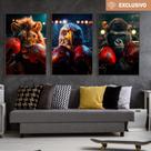 Quadro decorativo luta épica de boxe Quadro decorativo luta épica de boxe