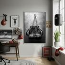 Quadro Decorativo Luvas De Boxe-70x50cm Mold Branca