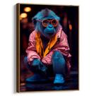 Quadro decorativo Macaco Estiloso - Art Canvas