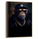 Quadro decorativo Macaco Rapper