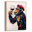 Quadro decorativo Macaco Somemelier em Pintura - Art Canvas