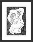 Quadro decorativo Mãe Dia por Lu.Z 45x60cm