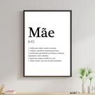 Quadro Decorativo Mãe Significado 24x18cm Quadro Decorativo Mãe Significado 24x18cm
