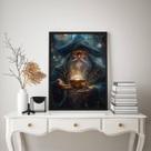 Quadro Decorativo Mago Vidente 45x34cm