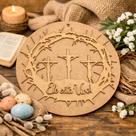 Quadro Decorativo Mandala em MDF Ele Esta Vivo Ressureição de Jesus Cristo26 cm Quadro Decorativo Mandala em MDF Ele Esta Vivo Ressureição de Jesus Cristo26 cm