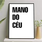 Quadro Decorativo Mano Do Céu 45x34cm - com vidro
