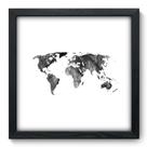 Quadro Decorativo - Mapa Mundi - 33cm x 33cm - 099qndbp Quadro Decorativo - Mapa Mundi - 33cm x 33cm - 099qndbp
