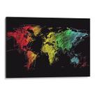 Quadro decorativo Mapa Mundi das Sombras Cromáticas Luminosas - Art Canvas Quadro decorativo Mapa Mundi das Sombras Cromáticas Luminosas - Art Canvas