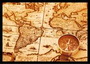 Quadro Decorativo Mapa-Múndi Vintage Bússola Geografia Escritório Quarto Com Moldura RC012 Quadro Decorativo Mapa-Múndi Vintage Bússola Geografia Escritório Quarto Com Moldura RC012