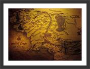 Quadro Decorativo Mapa Mundo Senhor Dos Anéis Cinema Filmes Salas Quartos Decorações Com Moldura Quadro Decorativo Mapa Mundo Senhor Dos Anéis Cinema Filmes Salas Quartos Decorações Com Moldura