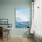 Quadro Decorativo Mar Agitado-70x50cm Cor:Moldura Branca Quadro Decorativo Mar Agitado-70x50cm Cor:Moldura Branca