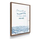 Quadro Decorativo Mar Amor Dele por Você 55x40 Com Vidros