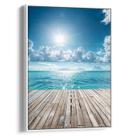 Quadro decorativo Mar Ensolarado e Reflexos de Serenidade Infinita - Art Canvas Quadro decorativo Mar Ensolarado e Reflexos de Serenidade Infinita - Art Canvas