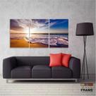 Quadro Decorativo Mar Ondas Praia 120x60 cm