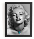 Quadro Decorativo Marilyn Monroe Arte Poster Moldurado