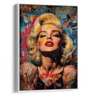 Quadro decorativo Marilyn Monroe em Cores e Texturas Vibrantes - Art Canvas