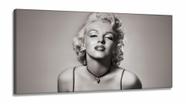 Quadro Decorativo Marilyn Monroe em Tecido Canvas 130x60 sala