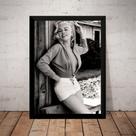 Quadro Decorativo Marilyn Monroe Foto Poster Com Moldura