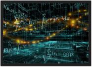 Quadro Decorativo Matemática Fórmulas Números Decorações Com Moldura