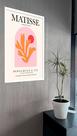 Quadro Decorativo Matisse Coral Laranja - 70x50cm