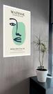 Quadro Decorativo Matisse Metade Face Mulher - 70x50cm