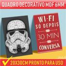 Quadro decorativo MDF 6mm 20x30cm - Personalizado com sua foto.