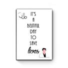Quadro decorativo MDF Greys Anatomy Lives Quadro decorativo MDF Greys Anatomy Lives