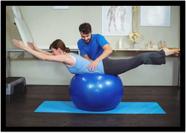 Quadro Decorativo Medicina Fisioterapia Pilates Bola Academias Estúdios Com Moldura RC030