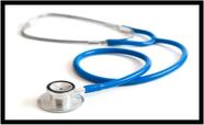Quadro Decorativo Medicina Médicos Estetoscópio Salas Saúde Consultórios Com Moldura RC020