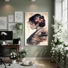 Quadro Decorativo Memórias De Geisha 70x50cm Mold Preta