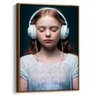 Quadro decorativo Menina com fone