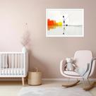 Quadro Decorativo Menino Pescador Abstrato - 50x70cm