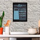 Quadro Decorativo Menu do Dia: Gratidão e Amor 45x34cm