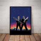 Quadro Decorativo Mib Homens De Preto Poster Moldurado Quadro Decorativo Mib Homens De Preto Poster Moldurado