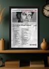 Quadro Decorativo Michael Jackson Bad (Light) Com Vidro Tamanho:21cm x 30cm (A4)