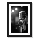 Quadro decorativo microfone vintage