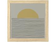 Quadro Decorativo Mid Century Sol Linhas