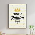 Quadro Decorativo Minha Rainha 45x34cm - com vidro