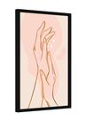 Quadro decorativo - minimalista mãos mulher delicada