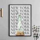 Quadro Decorativo Minimalista New York 24x18cm - com vidro