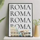 Quadro Decorativo Minimalista Roma - Coliseu 33x24cm Quadro Decorativo Minimalista Roma - Coliseu 33x24cm