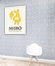 Quadro Decorativo Miró Maleri Litograph - 70x50cm