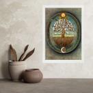 Quadro Decorativo Místico Árvore Da Vida 45x34cm - com vidro Quadro Decorativo Místico Árvore Da Vida 45x34cm - com vidro