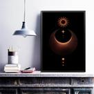 Quadro Decorativo Místico Eclipse 45x34cm